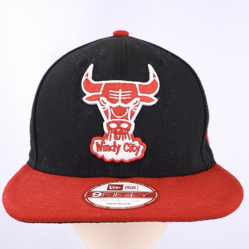 New Era 9FIFTY Chicago Bulls Windy City Hardwood Classics Snapback Hat NBA - Picture 1 of 8